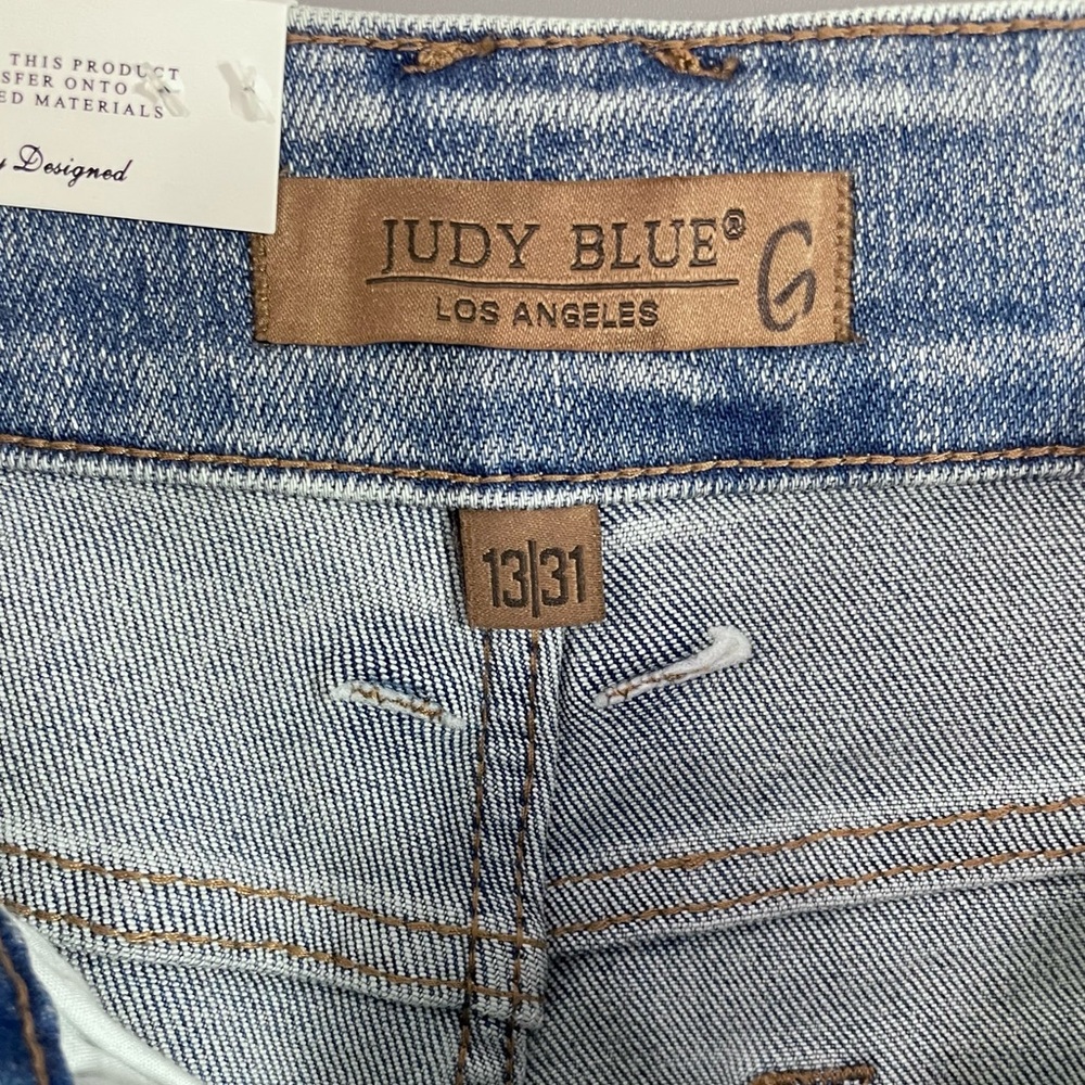 Judy Blue Power Play High Rise Wide Leg Jean Light Blue NWT - Picture 9 of 13